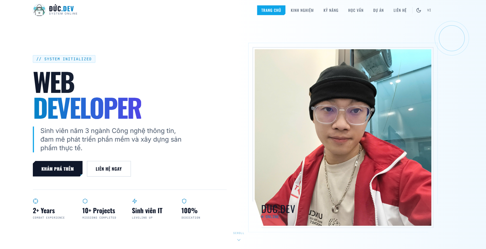 Portfolio - Full-stack Personal Portfolio Platform